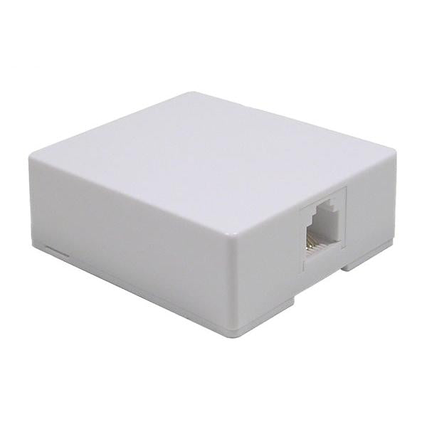 12-225W-0 SURFACE MT JACK 8P/8C WHITE
