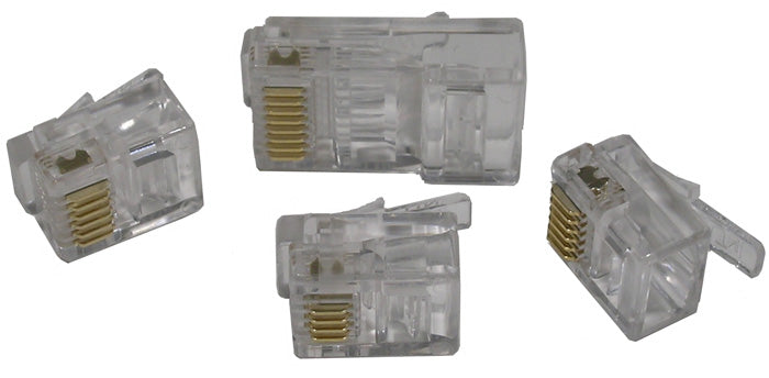 12-258U-10 8PIN MODULAR PLUG SOLID/STRANDED ROUND