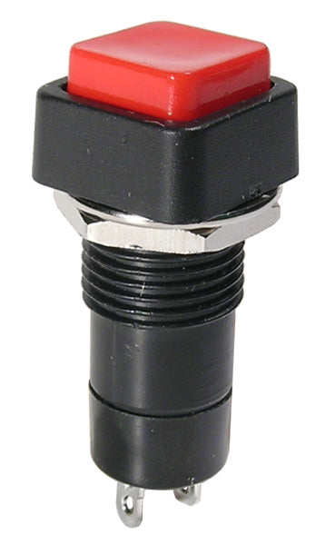 44-482-1 BOUTON-POUSSOIR SPST MARCHE-ARRÊT 3A/125V ROUGE