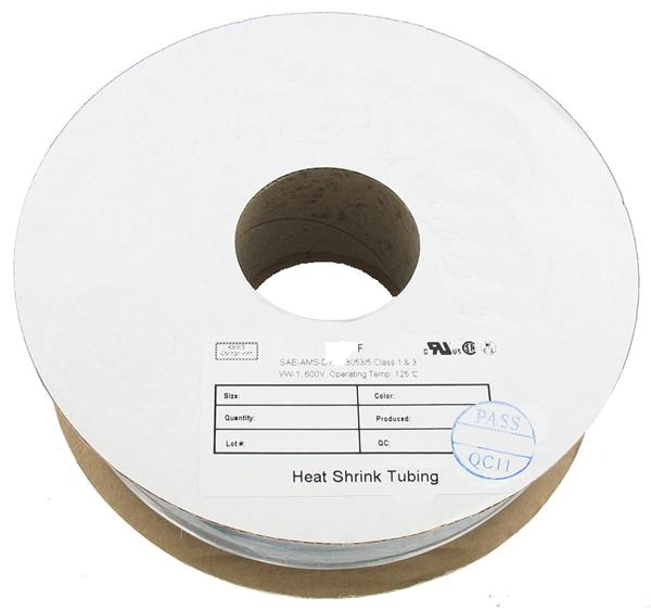 Gaine thermorétractable flexible 47-108100-BK, 12,7 mm (0,500 po), 2 pour 1, noire, 30,5 m (100 pi)