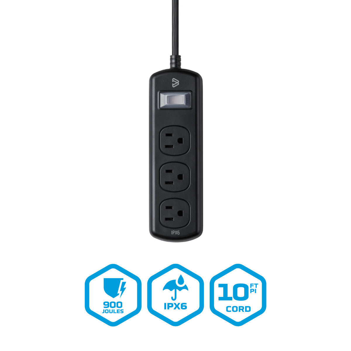 3 Outlet Surge + WeatherGuard - 10ft