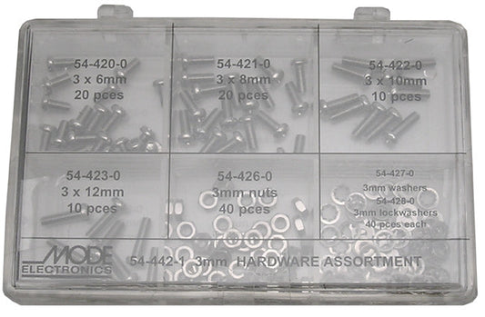 54-442-1 ASSORTIMENT DE QUINCAILLERIE 3,0 MM
