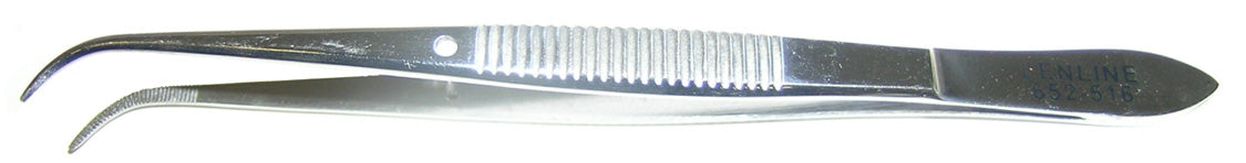 84-129-0 4 3/4" CURVED TWEEZER S/S