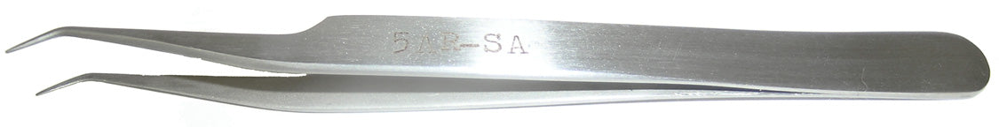 84-134-1 4 3/4" BENT TIP TWEEZER S/S