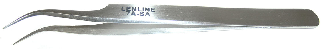 84-142-1 4 1/2" CURVED TIP TWEEZER S/S