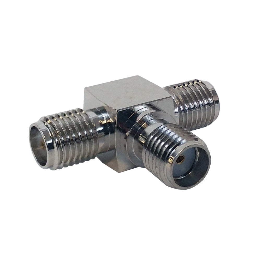 SMA Female to 2 x SMA Female - Tee Adapter