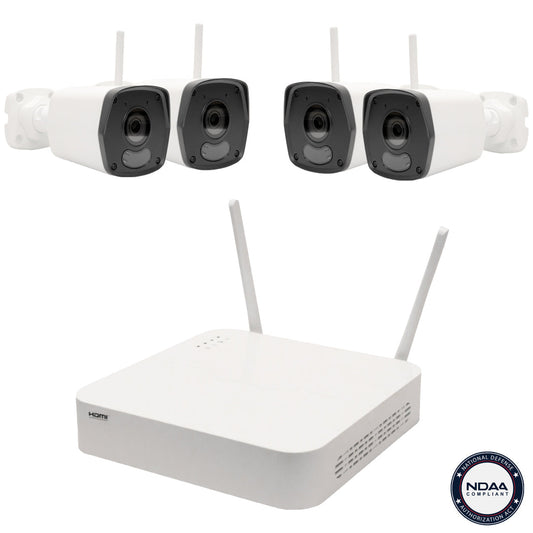 NVR sans fil 4 canaux avec 4 caméras sans fil 2MP