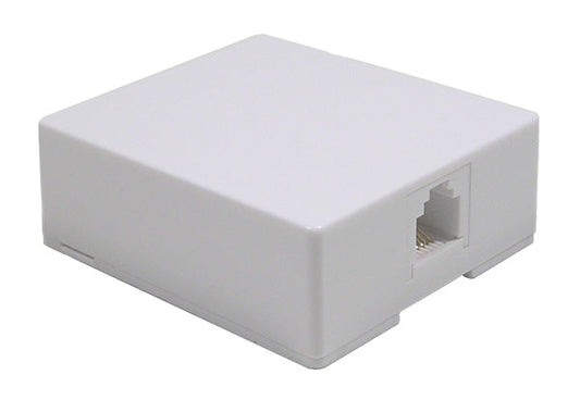 12-225W-0  SURFACE MT JACK 8P/8C    WHITE