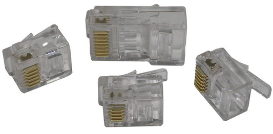 12-258U-0  8PIN MODULAR  PLUG SOLID/STRANDED ROUND