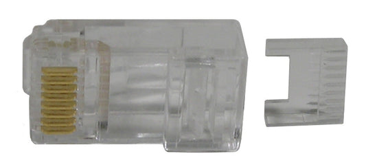 13-102-0  CAT5E 8P/8C PLUG RND/SOL 50u" AU UL/CSA