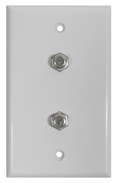 16-172W-0  DUAL TV WALL PLATE (F59)