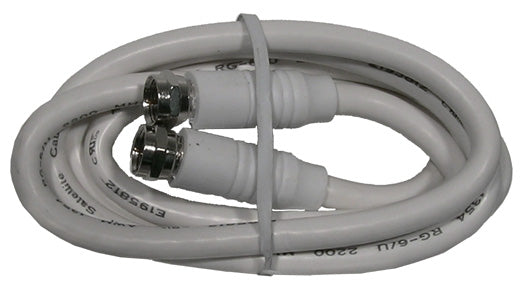 16-212WH-0  12' RG6 COAX CABLE WHITE