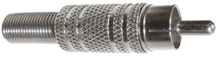 24-104-2  RCA PLUG METAL WITH S/R