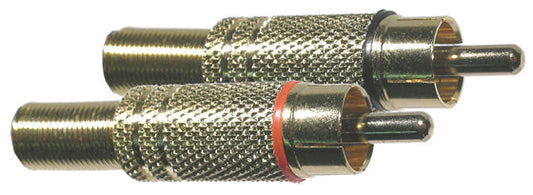 24-126-2  RED AND BLACK RCA PLUGS