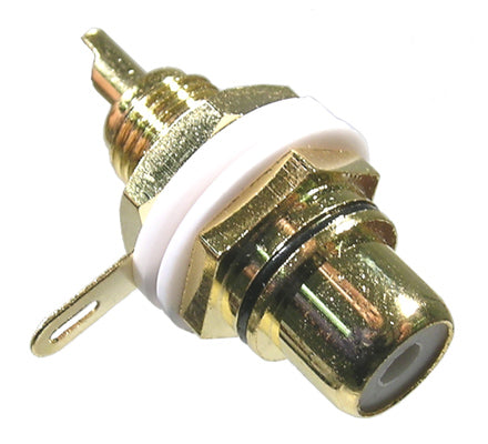 24-183B-0  GOLD RCA JACK BLK FRONT H