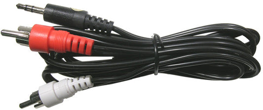 27-974-0  3.5MM STR PL - 2 RCA PL 6'