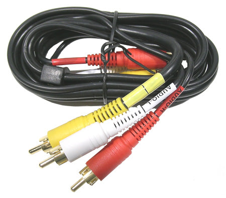 28-413-0  GOLD STEREO VCR CABLE 12 22AWG