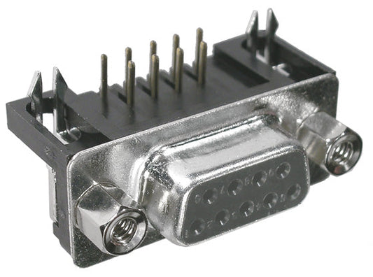 30-420-1  9POS R/A PC DSUB SOCK   .318"FOOTPRINT
