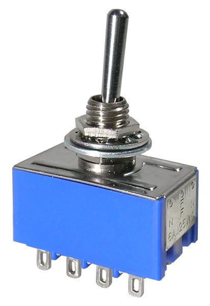 41-255-0  4PDT ON-OFF-ON 6A/125V