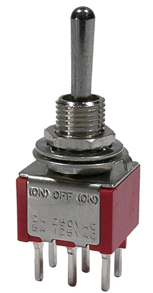 41-275T-0  PC DPDT ON-OFF-ON 5A/125V UL/CSA
