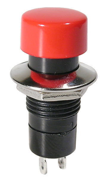 44-491-0 BOUTON-POUSSOIR SPST MOM 3A/125V ROUGE