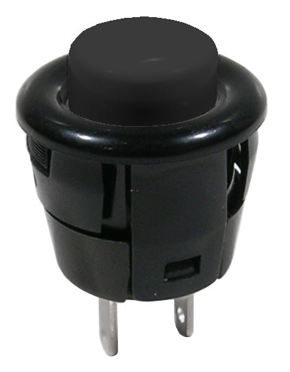 44-531N-0 SPST BOUTON-POUSSOIR MOM 3A/125V NOIR