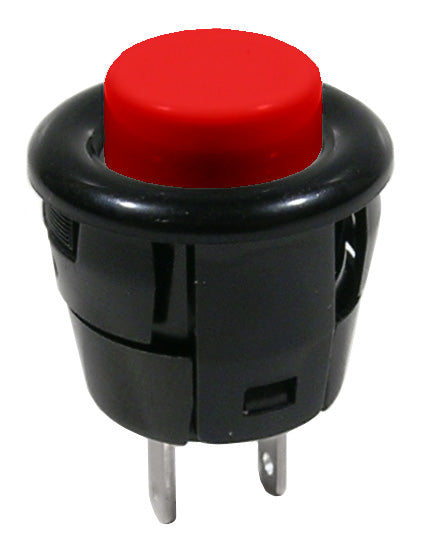 44-532N-1 BOUTON-POUSSOIR SPST MOM 3A/125 ROUGE