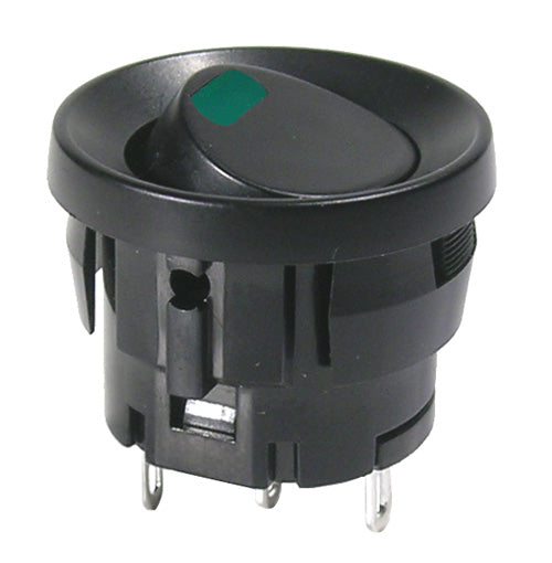 46-103-0  SPST RND ROCKER GRN LED 5A/125V
