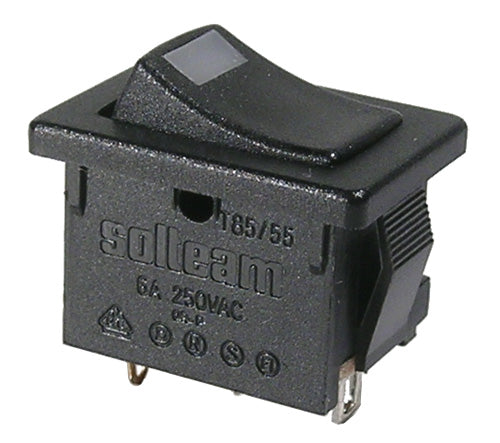 46-140J-0  SPST ROCKER RED LED 10A/125VAC