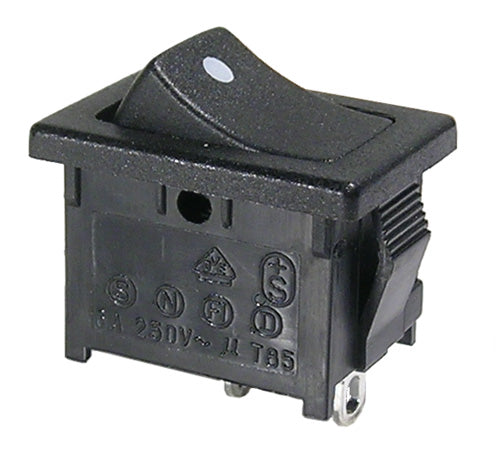 46-143J-0  SPST ROCKER WHITE DOT 10A/125VAC  CSA/UL