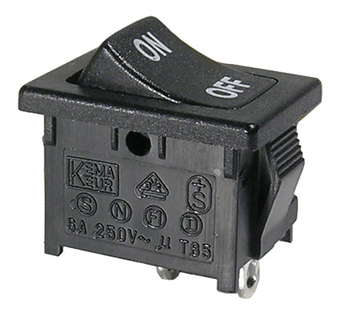 46-146J-0  SPST ROCKER (ON)OFF 6A/12VAC CSA/UL