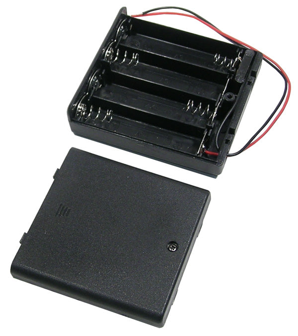 57-349-1 SUPPORT DE PILES 4 'AA' AVEC FIL/INTERRUPTEUR (1)