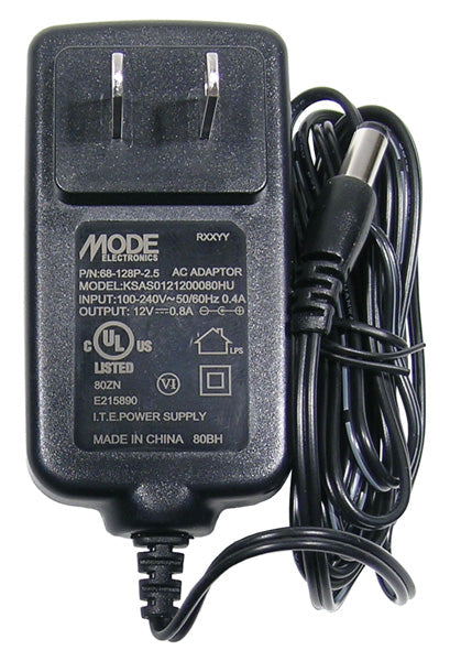 68-128P-2.5  12VDC 800MA ADAPTER CSA