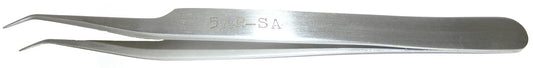 84-134-1  4 3/4" BENT TIP TWEEZER S/S