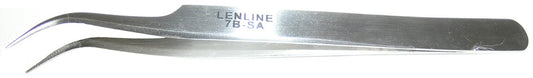 84-134B-0  4 1/2" CURVED TIP TWEEZER S/S