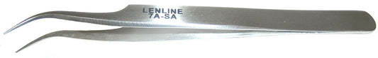 84-142-0  4 1/2" CURVED TIP TWEEZER S/S