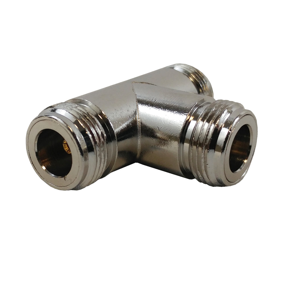 N-Type Female to 2 x N-Type Female - Tee Adapter