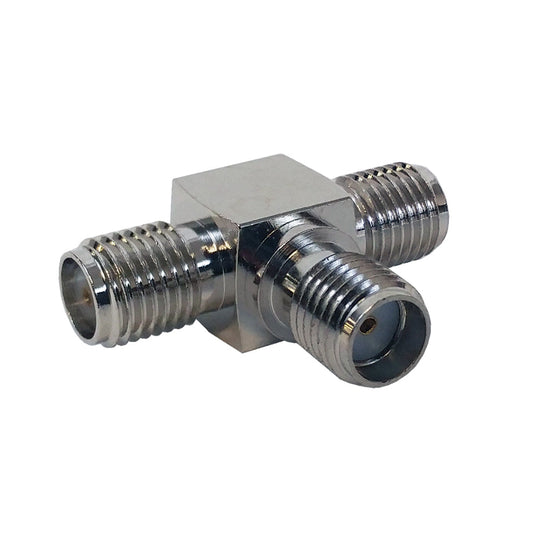 Adaptateur SMA femelle vers 2 x SMA femelles - T