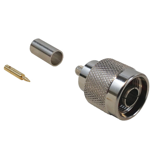 Connecteur à sertir mâle type N pour RG58 (LMR-195) 50 ohms