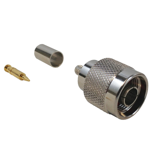 Connecteur à sertir mâle type N pour RG59 - 75 ohms