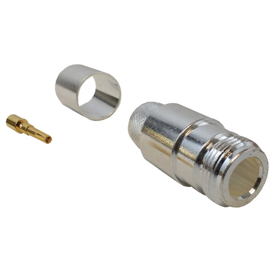 Connecteur femelle à sertir de type N pour LMR-600 50 ohms
