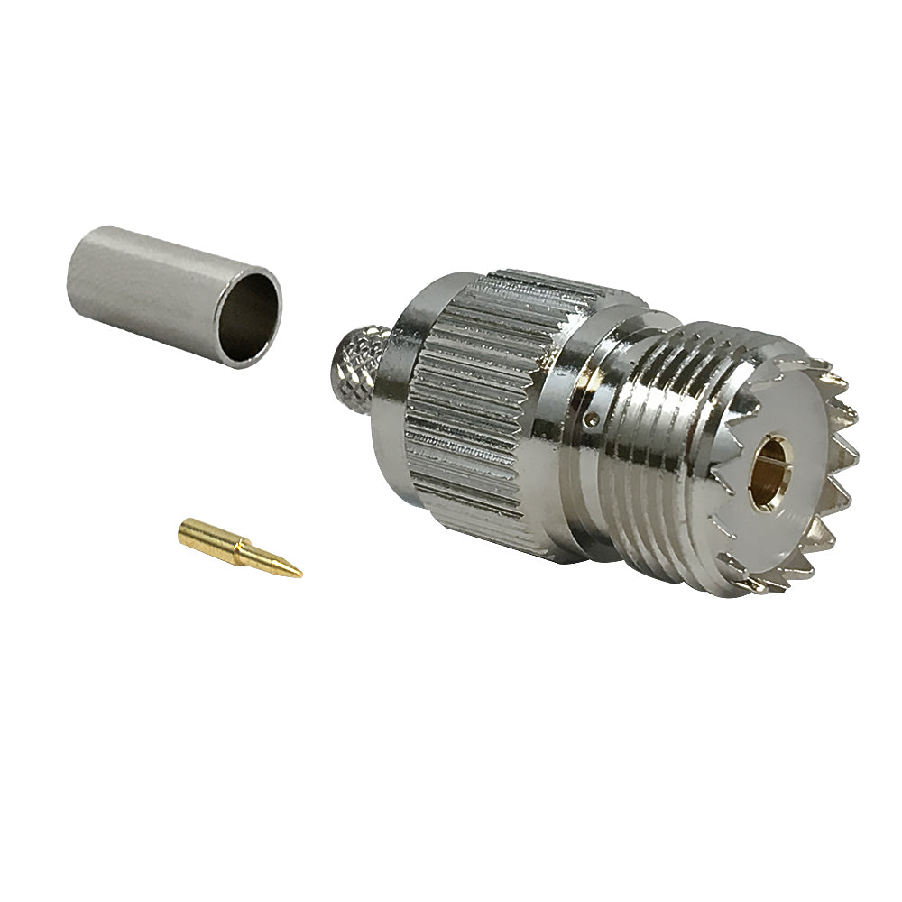 Connecteur femelle à sertir UHF pour LMR-240 50 ohms